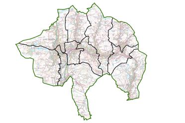 A map of draft proposals for new electoral arrangements in Rossendale